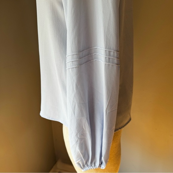 NWT Sanctuary Social Standard Tallie Sky Blue Peasant Boho Lightweight Top Sz XS - Picture 6 of 8